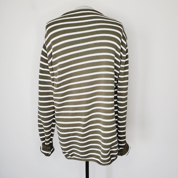 NORDSTROM HEDGE Striped Oversized Cotton Sweater - Picture 5 of 9